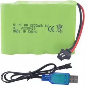 TB141 DE37 RC 장난감 자동차 원격 제어 굴착기 트럭 엔지니어링 배터리용 SM-2P 플러그 및 USB 충전