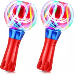 헝다오 2피스 라이트 완드 스피너 감각적 매직 볼 글로우 LED 오비터