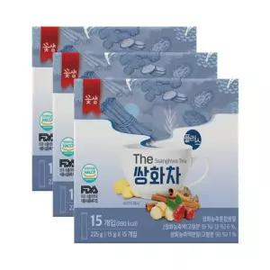 꽃샘 쌍화차 플러스 스틱 가루 분말 15T x 3개