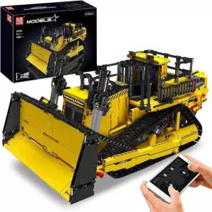 몰드 킹 불도저 테크닉 빌딩 세트 앱 제어 2.4G RC 트럭 건설 차량 장난감 엔진 DIY 엔지니어링 모델