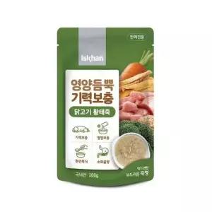 (ABM도매콜) 이스칸 영양듬뿍 기력보충 독 닭고기 황태죽 80g