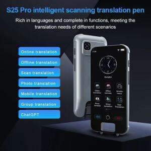 S25 Pro 스캐닝 번역 펜148 온라인 언어 19 오프라인 실시간 음성, 텍스트 장치