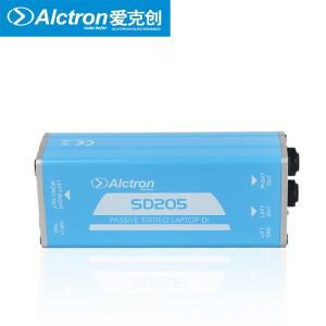 Alctron SD205 패시브 다이렉트 박스 스테레오 DI 3.5mm 커넥터 케이블로 불균형 오디오 신호 프로세서를