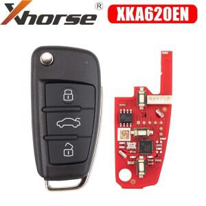 트랜시버 Xhorse XKA620EN 2세대 유선 리모컨 키 아우디 A6L Q7용 3버튼 1개