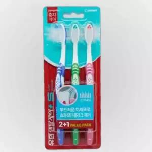 유한 덴탈 칫솔 이빨 치석 관리 3P 제거 칫솔 플라그