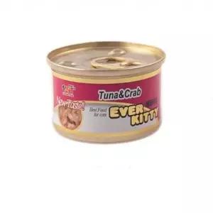 에버키티 고양이간식 캔(참치 게살80G)