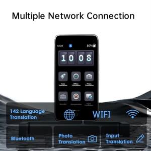 AS95-D5 Protable 언어 번역 Wifi 142 사진 오디오 오프라인 온라인 실시간 스마트 AI Vioce
