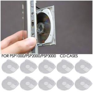 PSP 용 Psp Umd Cd 케이스 디스크 10pcs 액세서리 교체 보호기 게임