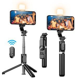 카메라 리모컨 Ios 안드로이드에 대한 채우기 라이트 셔터 원격 제어와 핸드폰에 모바일 Selfie 스틱 무선