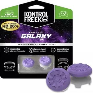 Xbox One 및 Series X 컨트롤러용 KontrolFreek FPS 프리크 갤럭시 퍼플 성능 엄지손가락 2개 고층 중형