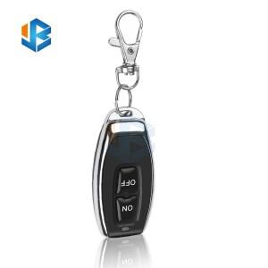 카메라 리모컨 433MHZ 2채널 자동 학습 코드 리모컨 전기 게이트 차고 문 개폐기 (키체인 포함, 가정용)