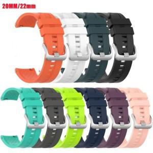 Amazfit GTS/2/2e/3/4 GTS2 Mini/GTR 4/3/Pro/47mm/GTR2/2e/stratos 2/3 실리콘 팔찌 bip 시계 스트랩용 20