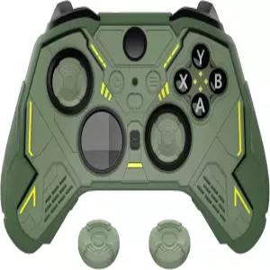 Xbox 엘리트 시리즈 2 및 코어용 플레이바이탈 스텔라 메카 실리콘 커버 스킨 엄지 그립 스티커가 있는 2용