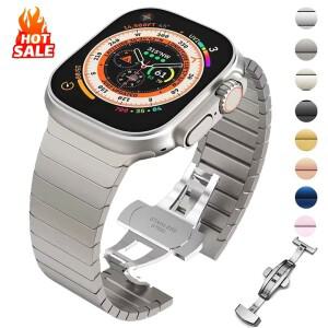 apple 호환 Watch 밴드 용 금속 스트랩 울트라 2 49mm 스테인레스 스틸 팔찌 10 9 8 7 6 SE 5 4
