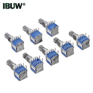 5피스 RS1010 로터리 스위치 15mm 샤프호환트 1P2T-1P6T 2P2T-2P4T 선택