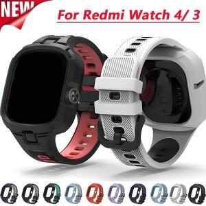 샤오미호환 Redmi Watch 3 4 스포츠 스트랩 소프트 TPU 손목 밴드 교체 실리콘 시계 Smartwatch 액세서리 C