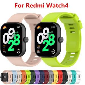 Redmi watch 4 5 6 용  실리콘 스트랩 스마트 워치 손목 밴드 팔찌 시계 스포츠 액세서리