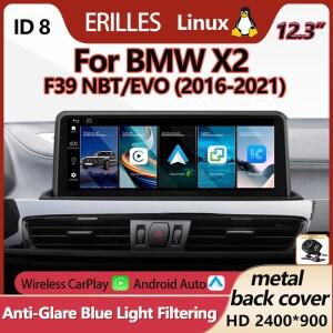 BMW 호환 X2 F39 NBT EVO - 차량용 멀티미디어 플레이어 화면 업그레이드 2400x900P 무선 안드로이드 오토
