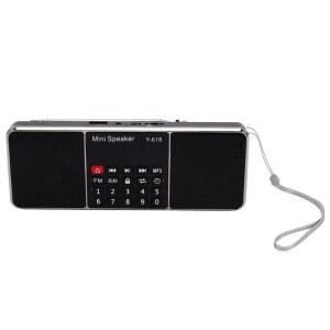 Y 618 미니 FM 라디오 스타일 LSB 백라이트 시계 지원푸시 K3 빨간색