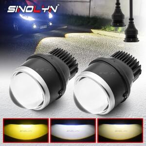 카메라 렌즈 Sinolyn 3 인치 Bi LED 안개등 렌즈, 3000K 프로젝터, 범용 자동차 조명 스포트라이트, 액세서