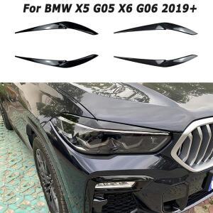 BMW X5 G05 X6 G06 2019+용 자동차 전조등 눈썹, 눈꺼풀, 외장 튜닝 액세서리 애프터마켓