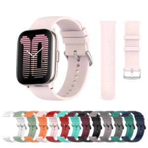 Amazfit active/amazfit GTS 4 Mini/2 2E 3 용 20mm 실리콘 밴드 스트랩 AMAZFIT GTR MINI/Amazfit active
