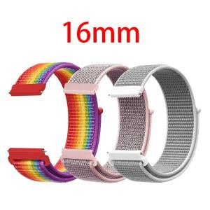 화웨이호환 TalkBand B6/B3 용 16MM 나일론 루프 스트랩 스마트 시계 B57 밴드 팔찌 스포츠 Smartwatch
