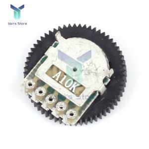 10 개/몫 A103 옴 5 핀 다이얼 휠 전위차계 오디오 스테레오 볼륨 기어 스위치 컨트롤 라디오 MP3 MP4