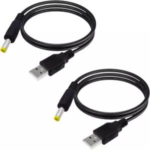 샘앤조니 USB-DC 전원 케이블 5V 4.0x1.7mm - 소니 PSP 1000/2000/3000 CD 플레이어 미니 라디오 카메라용