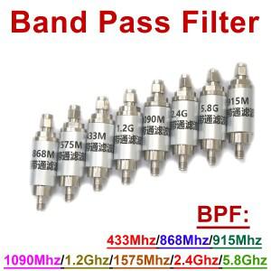 밴드 패스 필터 BPF 433Mhz 868Mhz 915Mhz 1090M 1.2Ghz 2.4Ghz 5.8Ghz LC Ham Radio RF 전력 증폭기 소음