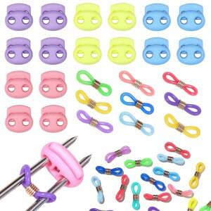 뜨게 바늘 마개  스티치 스토퍼  실리콘 니트 포인트 프로텍터  바느질 DIY 공예품  32 개