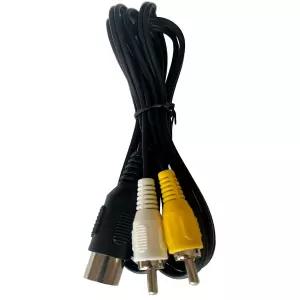 제네시스 1 6FT/180M 2 RCA AV 연결 코드 호환/교체용 BUHCUWQB 케이블 세가 오디오 비디오 TV 어댑터 5핀