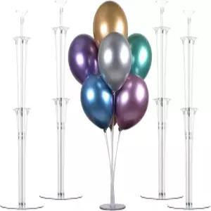 생일 파티 결혼식 장식용 랑선 28인치 높이 테이블 풍선 스탠드 키트 졸업 아치 및 크리스마스 장식 4팩
