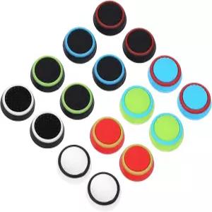 오베카 8쌍 엄지 그립 실리콘 아날로그 스틱 커버 컨트롤러 교체 조이스틱 캡 PS4 Xbox One 360 Wii U -