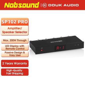 Nobsound 앰프/스피커 오디오 스플리터/스위처 패시브 셀렉터 LED 디스플레이, 원격 포함, SP102 PRO 2(1)-