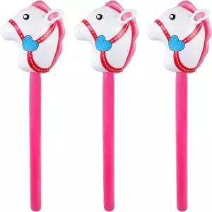 에버마켓 3피스 풍선 말 크리스마스 테마 생일 파티 장식 용품 소품 카우보이 의상 막대 37인치