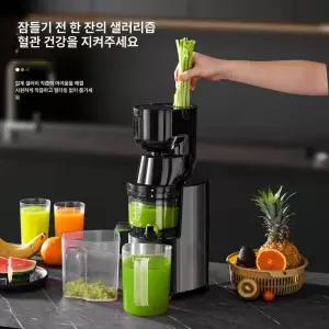 대형 전자동 과일 주스기 당근 착즙기 레몬 원액기 야채