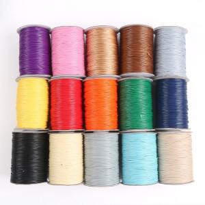0.5/.8/.0/1.2/1.5/2.0/2.5mm 왁스 코드 스레드 문자열 스트랩 목걸이 공예 보석 만들기 DIY 팔찌 액세서리
