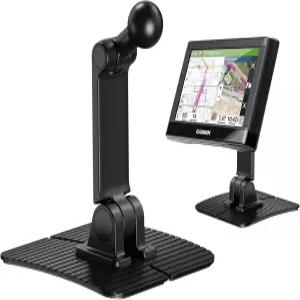 가민용 접착식 GPS 마운트 홀더 1제로 360 회전 볼 조인트가 있는 듀얼 축 조절식 누비 데즐 드라이브용