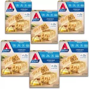 리얼 아몬드 버터 설탕 1g 텐 프리 고섬유질 케토 친화적 30개들이로 만든 앳킨스 레몬 스낵 바