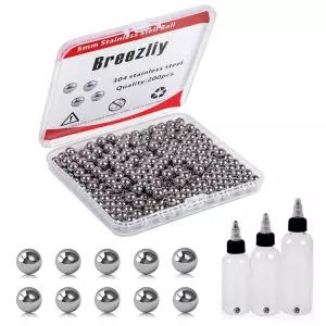 200개 브리즐리 - 5mm 0.197 정밀 스테인리스 스틸 베어링 볼 G25 304 비자성