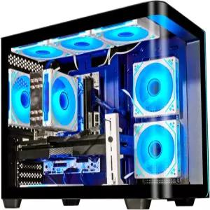 스트리밍 비디오 편집 및 워크스테이션 사용을 위한 WiWB 게이밍 PC 데스크탑 코어 I9-14900HX GeForce RTX