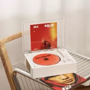 CD 플레이어 턴테이블 시디플레이어 블루투스 빈티지 레트로스타일