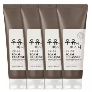 우유에빠지다 밀크폼 폼클렌징 대용량 220ml 곡물x4