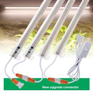 식물등 성장 빛 220V 스펙트럼 LED 380780NM 꽃 한 온실 야채 4000K 50CM 램프 바 텐트 식물 식물에