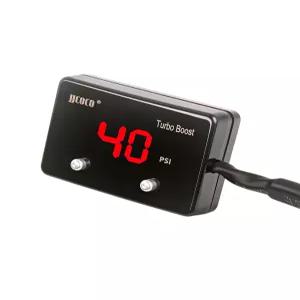 JJCOCO 터보 부스트/진공 게이지 키트 28인치.Hg 40 PSI LED 디지털 디스플레이 12V 미터 카 보트