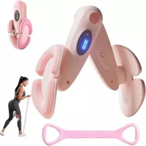 여성용 골반 바닥 트레이너 카운터가 있는 케겔 운동기 내부 허벅지 및 엉덩이 3가지 저항 레벨 회전