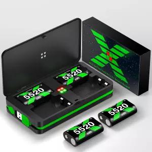 Xbox 컨트롤러용 DXKK 고속 충전 배터리 팩 One/Xbox Series XS/Xbox SX/Xbox 엘리트 액세서리용 4x5520mWh