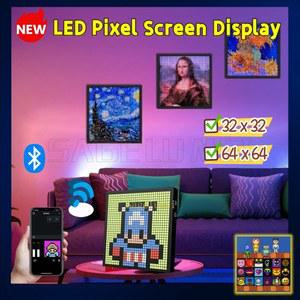 LED기판 핫 LED 픽셀 디스플레이 32X3264X64 패널 아트 스크린 RGB 블루투스 APP 매트릭스 제어
