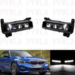 BMW 호환 G20 G21 320i 330i M340i xDriver 318d 320d 330d M340D 2019 2020  2022 쌍 LED 안개등 DRL 주간